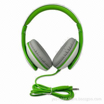 Colorful computer headphones with mic